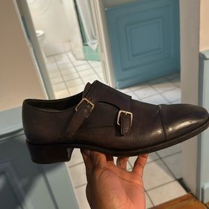 BURNISHED LEATHER ELKAN MONK STRAP